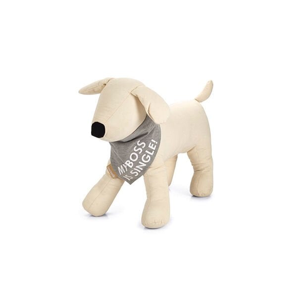 Beeztees 35x29 Cm L Bandana Boyun Tasması Gri | Köpek Boyun Tasması