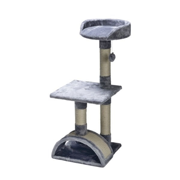 Beeztees 35x35x82 Cm Kule Kedi Tırmalama Direği Gri | Çubuk Kedi Tırmalama Tahtası