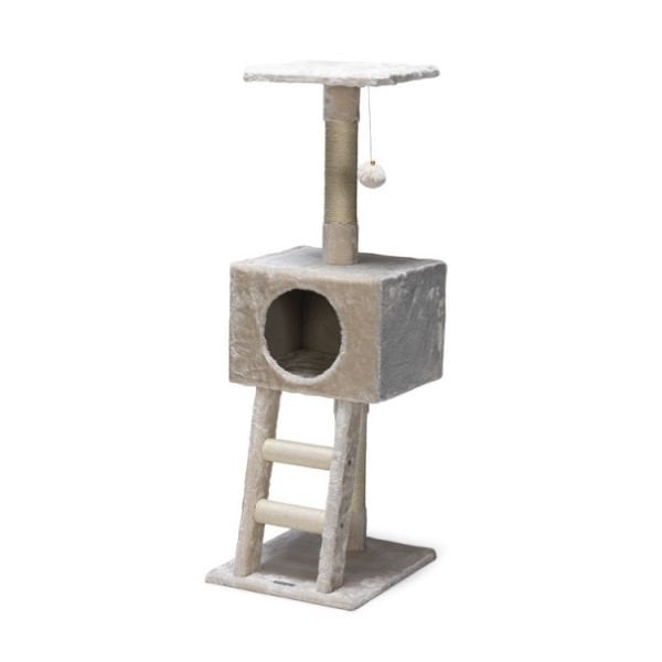Beeztees 40x35x110 Cm Oyun Kulesi Tırmalama Direği Krem | Çubuk Kedi Tırmalama Tahtası