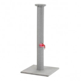 40x40x90 Cm Bej Oyuncaklı Kedi Tırmalama Direği | Çubuk Kedi Tırmalama Tahtası