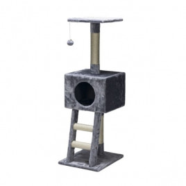 Oyun Kulesi Kedi Tırmalama Direği 40x35x110 Cm Gri