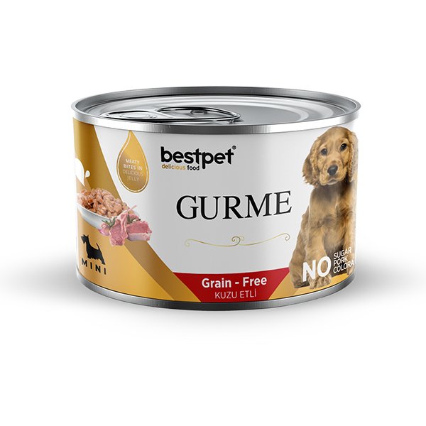 Bestpet 200 Gr Gurme Junior Puppy Mini Irk Kuzulu Parça Etli Jelly Yavru | Tavru Köpek Konservesi