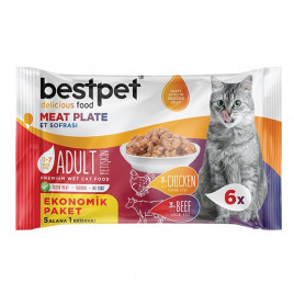 Bestpet 6 Al 5 Öde Etli Çeşitler Ecopack Yetişkin 85 Gr Bestpet 6 Al 5 Öde Etli Çeşitler Ecopack Yetişkin 85 Gr