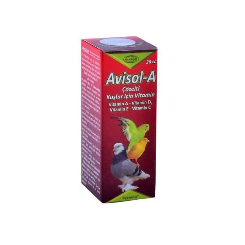 Biyoteknik 20 Cc Avisol-A Sıvı Vitamin | Kuş İlacı Biyoteknik 20 Cc Avisol-A Sıvı Vitamin | Kuş İlacı