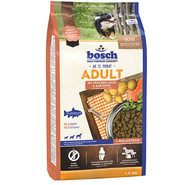 Bosch  1 Kg Somon Balıklı Ve Patatesli Yetişkin | Köpek Özel Kuru Mama