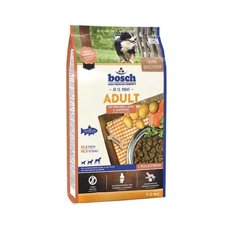 Bosch 3 Kg Adult Glutensiz Somon Balıklı Patatesli Yetişkin | Köpek Özel Kuru Mama Bosch 3 Kg Adult Glutensiz Somon Balıklı Patatesli Yetişkin | Köpek Özel Kuru Mama