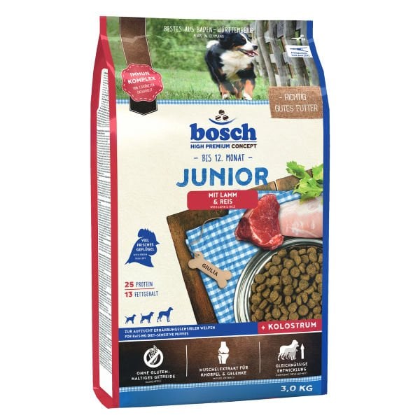 Bosch 3 Kg Junior Kuzu Ve Pirinçli | Yavru Köpek Kuru Maması
