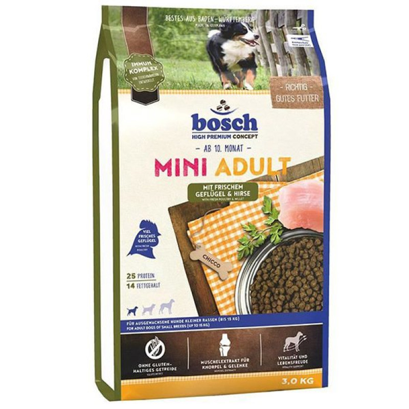 Bosch 3 Kg Mini Adult Kümes Hayvanlı Ve Darılı Küçük Irk Yetişkin Köpek Maması | Köpek Özel Kuru Mama Bosch 3 Kg Mini Adult Kümes Hayvanlı Ve Darılı Küçük Irk Yetişkin Köpek Maması | Köpek Özel Kuru Mama