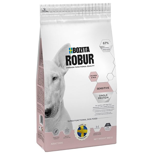 Bozita 3 Kg Robur Sensitive Single Protein Somonlu Yetişkin | Yetişkin Köpek Kuru Maması