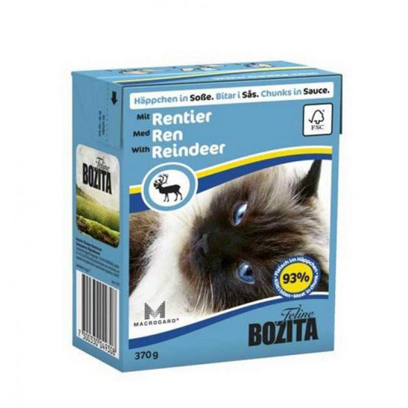 Bozita 370 Gr Chunks In Sauce Ren Geyiği Etli | Yetişkin Kedi Maması Bozita 370 Gr Chunks In Sauce Ren Geyiği Etli | Yetişkin Kedi Maması