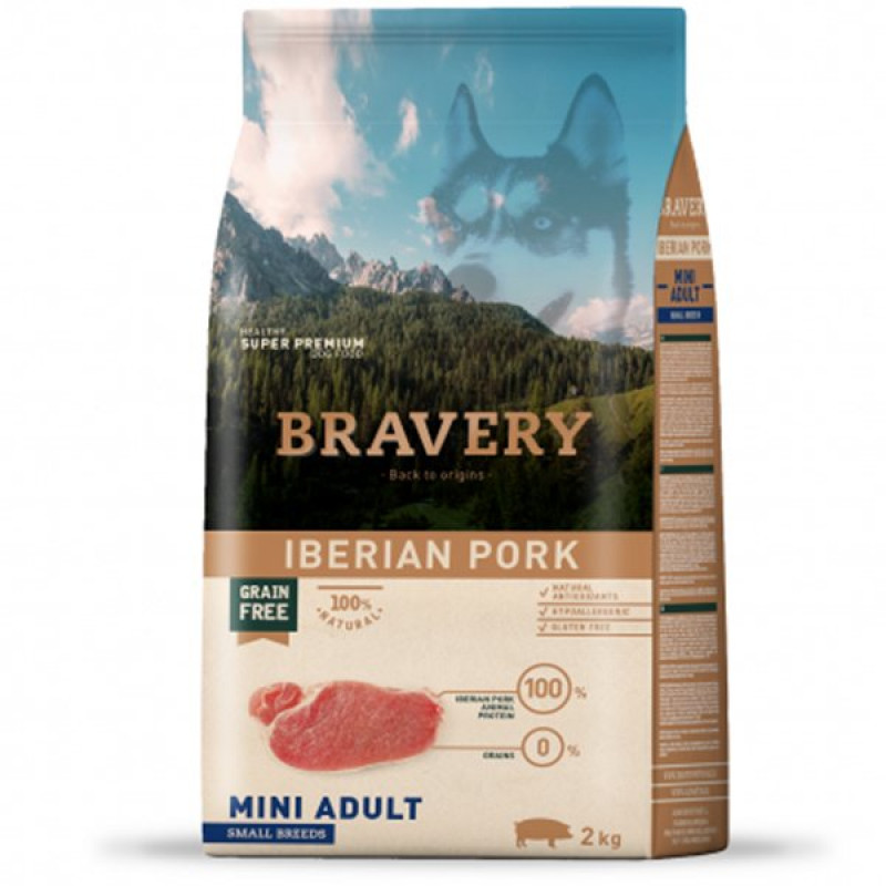 Bravery 2 Kg Küçük Irk Domuzlu Tahılsız Yetişkin | Tahılsız Köpek Kuru Maması Bravery 2 Kg Küçük Irk Domuzlu Tahılsız Yetişkin | Tahılsız Köpek Kuru Maması