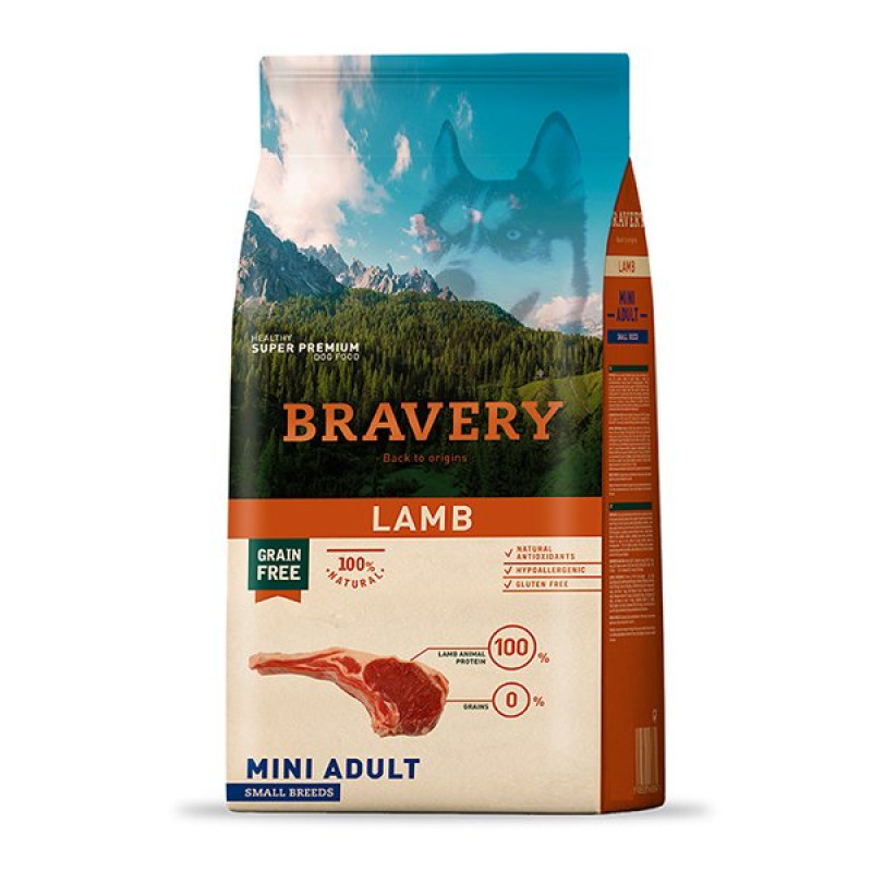 Bravery 2 Kg Küçük Irk Kuzulu Tahılsız Yetişkin | Tahılsız Köpek Kuru Maması Bravery 2 Kg Küçük Irk Kuzulu Tahılsız Yetişkin | Tahılsız Köpek Kuru Maması