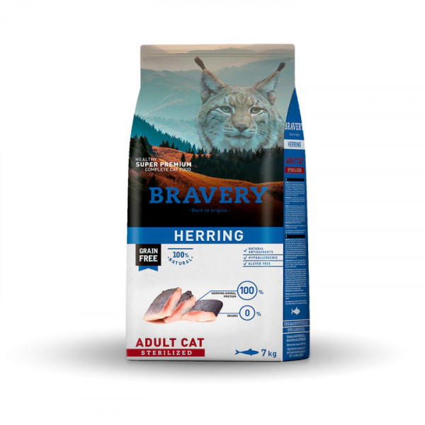 Bravery 7 Kg Adult Sterilised Ringa Balığı | Kısırlaştırılmış Kedi Maması