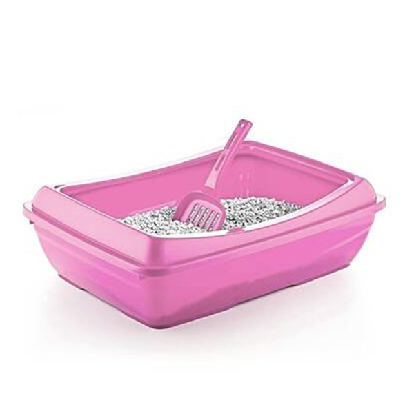 Brezza 49x37.5x15 Cm Açık Tuvalet Lila | Açık Kedi Tuvaleti