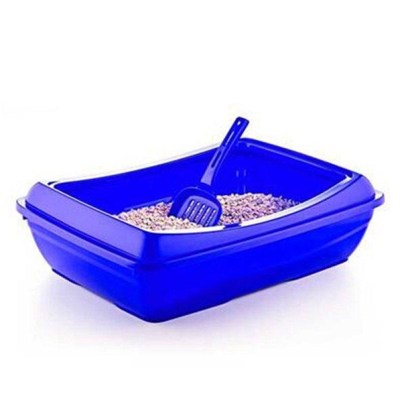 Brezza 49x37.5x15 Cm Açık Tuvalet Mavi | Açık Kedi Tuvaleti Brezza 49x37.5x15 Cm Açık Tuvalet Mavi | Açık Kedi Tuvaleti