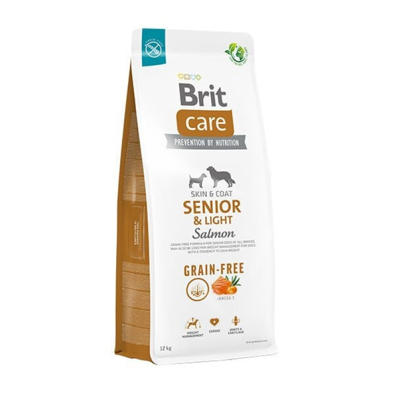 Brit Care 12 Kg Grain-Free Senior Light Somon ve Patates | Köpek Diyet Light Kuru Mama Brit Care 12 Kg Grain-Free Senior Light Somon ve Patates | Köpek Diyet Light Kuru Mama