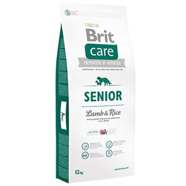 Brit Care 12 Kg Senior Hypoallergenic Kuzu ve Pirinç | Yaşlı Köpek Kuru Maması