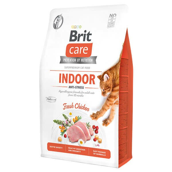 Brit Care 2 Kg Cat Grain-Free Indoor Anti-Stress | Yetişkin Kuru Kedi Maması