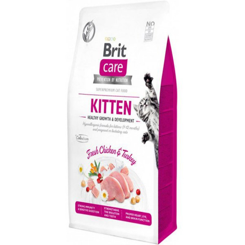 Brit Care 400 Gr Hipoalerjenik Kitten Tahılsız Tavuk ve Hindili Yavru | Yavru Kedi Kuru Maması Brit Care 400 Gr Hipoalerjenik Kitten Tahılsız Tavuk ve Hindili Yavru | Yavru Kedi Kuru Maması