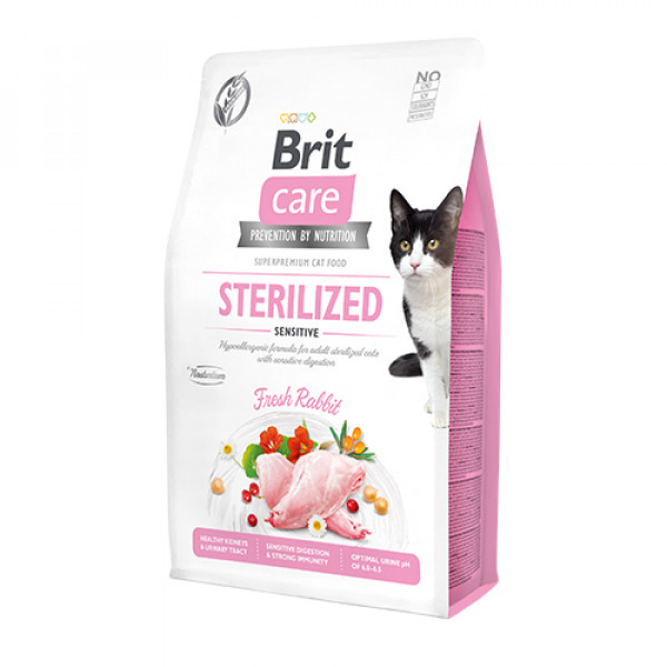 Brit Care 2 Kg Cat Grain-Free Sterilized Sensitive | Kısırlaştırılmış Kedi Maması