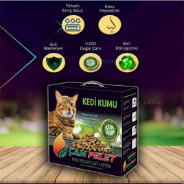 Çam Pelet 5 kg Doğal Kedi Kumu 12 Lt | Doğal Kedi Kumu Çam Pelet 5 kg Doğal Kedi Kumu 12 Lt | Doğal Kedi Kumu