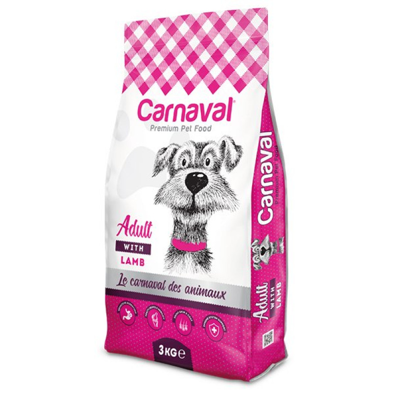 Carnaval 3 Kg Premium Dog Adult Lamb&Rice Adult Kuzu Etli Yetişkin | Yetişkin Köpek Kuru Maması Carnaval 3 Kg Premium Dog Adult Lamb&Rice Adult Kuzu Etli Yetişkin | Yetişkin Köpek Kuru Maması