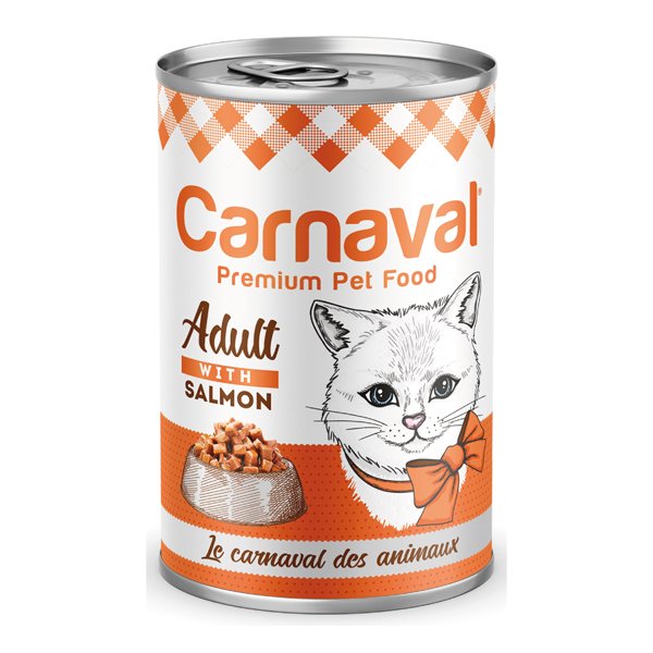 Carnaval 400 Gr Premium Cat Somon Balıklı Yetişkin | Yetişkin Kedi Maması