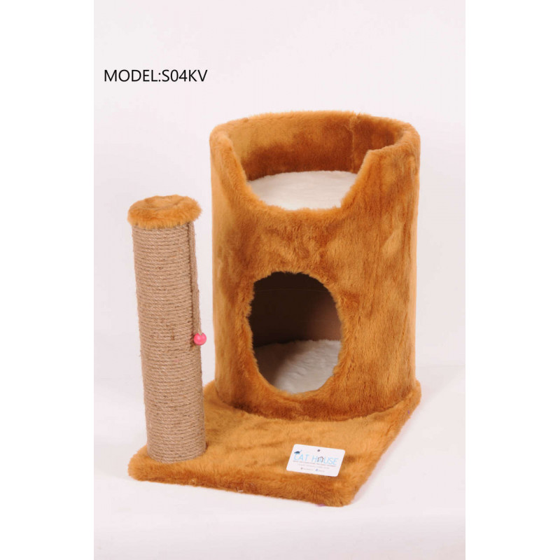 Cat Hause 47 Cm Oval Yuvalı Kedi Tırmalama Kahve | Tırmalama Tahtalı Kedi Evi Cat Hause 47 Cm Oval Yuvalı Kedi Tırmalama Kahve | Tırmalama Tahtalı Kedi Evi