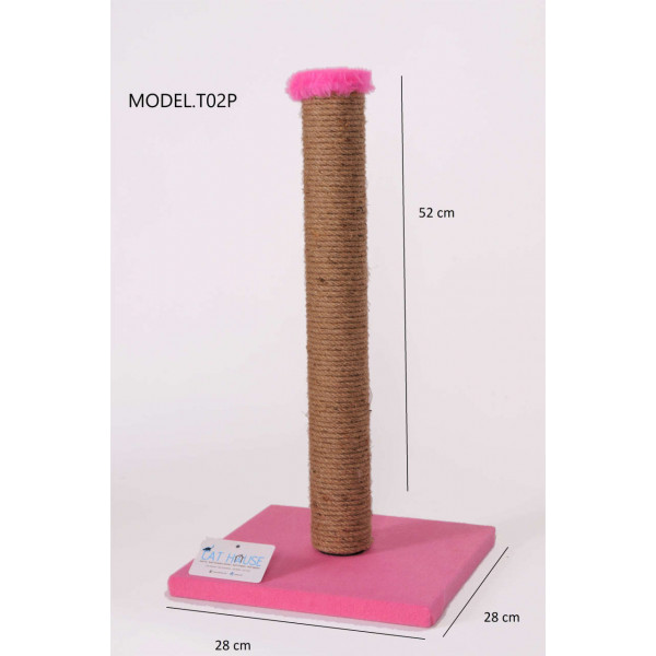 Cat Hause 52 Cm Kedi Tırmalama Pembe | Kedi Tırmalama Tahtası