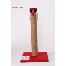 54 Cm Palyaço Kedi Tırmalama Kırmızı | Kedi Tırmalama Tahtası