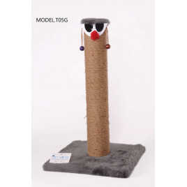 60 Cm Kalın Palyaço Kedi Tırmalama Gri | Kedi Tırmalama Tahtası