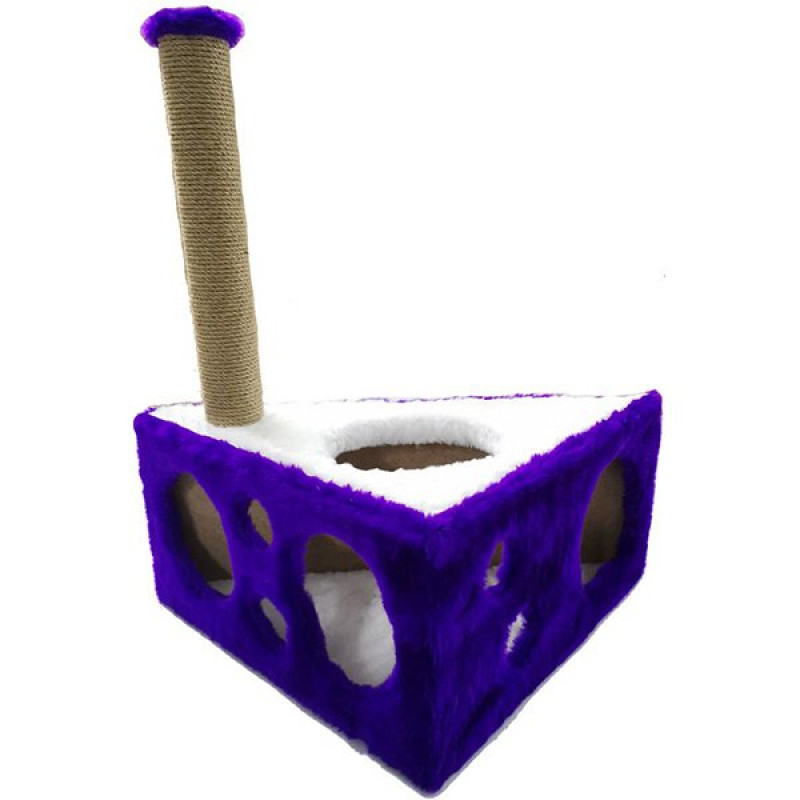 Cat Hause 67 Cm Peynir Kedi Tırmalama Mor | Platformlu Kedi Tırmalama Tahtası Cat Hause 67 Cm Peynir Kedi Tırmalama Mor | Platformlu Kedi Tırmalama Tahtası