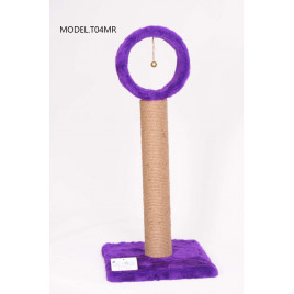76 Cm Çemberli Kedi Tırmalama Mor | Çubuk Kedi Tırmalama Tahtası