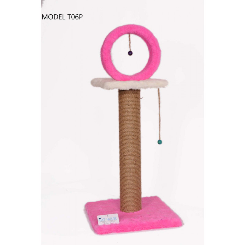 Cat Hause 78 Cm Kalın Çemberli Kedi Tırmalama Pembe | Kedi Tırmalama Tahtası Cat Hause 78 Cm Kalın Çemberli Kedi Tırmalama Pembe | Kedi Tırmalama Tahtası