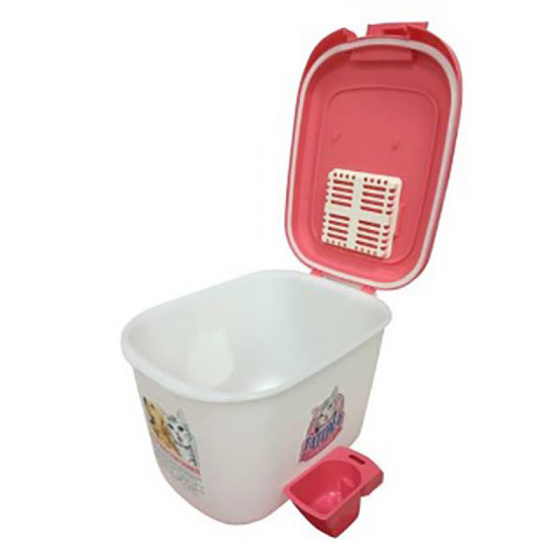 Cat Idea 15 Kg Mama Saklama Kovası Kapaklı Pembe | Mama Saklama Kabı Cat Idea 15 Kg Mama Saklama Kovası Kapaklı Pembe | Mama Saklama Kabı