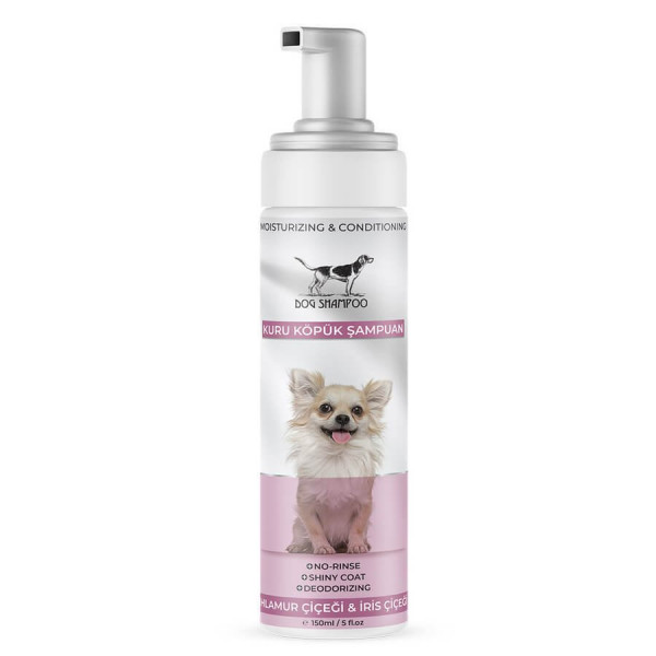 Catidea 150 mL Beyaz Linda Çiçeği Kokulu Köpük Şampuanı | Köpek Şampuanı