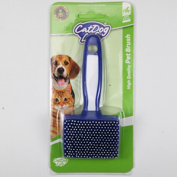 Catdoglife 12x5 Cm Masaj Uçlu Tarama Fırçası | Köpek Tarağı