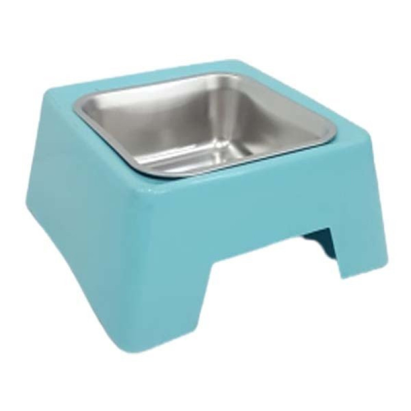 Catdoglife Niew Design Tekli Kare Mama Kabı | Metal Mama Ve Su Kabı Catdoglife Niew Design Tekli Kare Mama Kabı | Metal Mama Ve Su Kabı