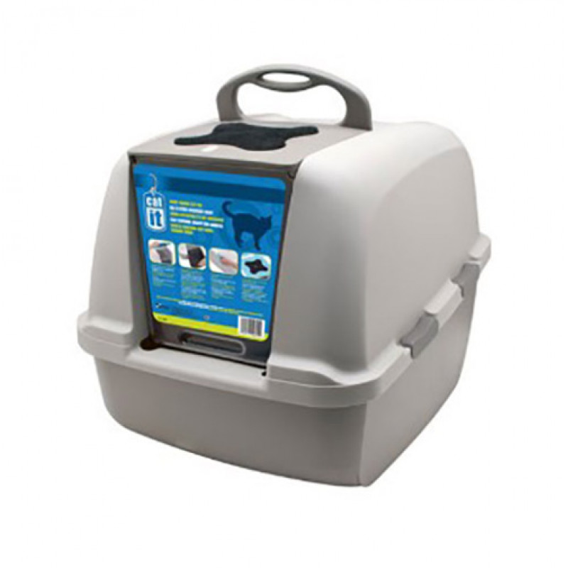 Catit 57x46x43 Cm Kapalı Tuvalet Kabini Gri | Karbon Filtreli Kedi Tuvaleti Catit 57x46x43 Cm Kapalı Tuvalet Kabini Gri | Karbon Filtreli Kedi Tuvaleti