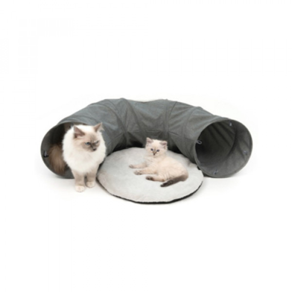 Catit 97x28 Cm Vesper Kedi Tüneli Gri | Kedi Oyun Tüneli