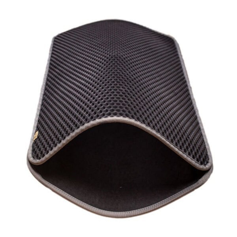 Cattie 50x75 Cm Altıgen Model Kum Toplayıcı Fonksiyonel Paspas Large Gri | Kedi Tuvalet Paspası