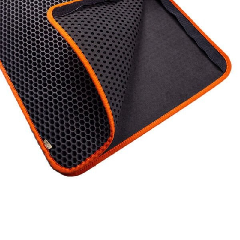 Cattie 50x75 Cm Altıgen Model Kum Toplayıcı Fonksiyonel Paspas Large Turuncu | Kedi Tuvalet Paspası