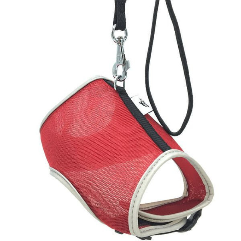 Cattie Havalı Dokuma Kedi Göğüs & Gezdirme Takımı Kırmızı 1x25-35 Cm | Kedi Gezdirme Tasması