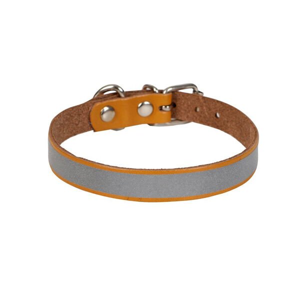 Cattie L Reflektörlü Boyun Tasması Camel 1.2x23-28 Cm | Kedi Boyun Tasması
