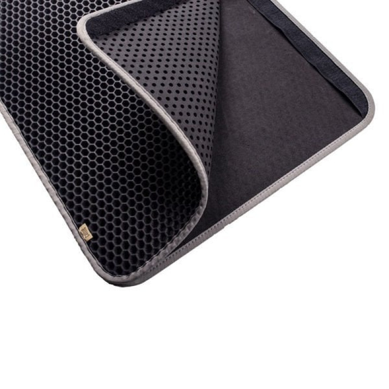 Cattie M 37x50 Cm Altıgen Kum Toplayıcı Fonksiyonel Paspas Gri | Kedi Aksesuarı