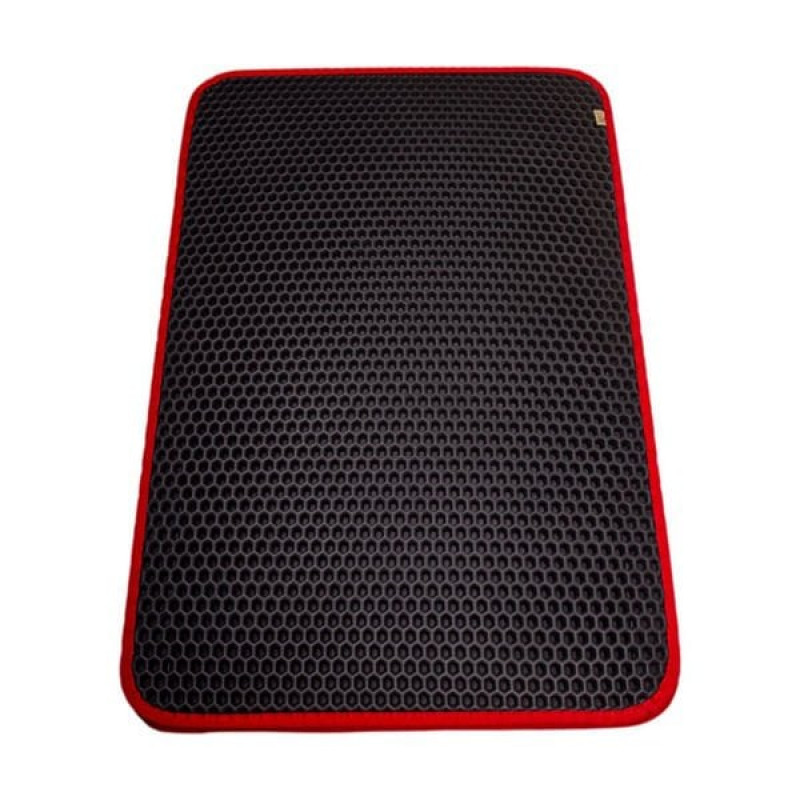 Cattie M 37x50 Cm Altıgen Kum Toplayıcı Fonksiyonel Paspas Kırmızı | Kedi Aksesuarı