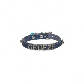 M İsimlikli El Yapımı Gerçek Deri Boyun Tasması Royal Mavi 1x19-23 Cm | Kedi Boyun Tasması M İsimlikli El Yapımı Gerçek Deri Boyun Tasması Royal Mavi 1x19-23 Cm | Kedi Boyun Tasması