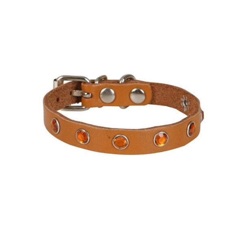 Cattie S Gercek Deri Taşlı Boyun Tasması Camel 1x16-20 Cm | Kedi Boyun Tasması Cattie S Gercek Deri Taşlı Boyun Tasması Camel 1x16-20 Cm | Kedi Boyun Tasması