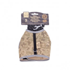 S Havalı Dokuma Göğüs ve Gezdirme Takımı Kamuflaj 1x20-30 Cm | Kedi Göğüs Tasması