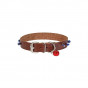 Cattie XL Boncuklu Deri Boyun Tasması Kahverengi 1.5x26-30 Cm | Köpek Boyun Tasması